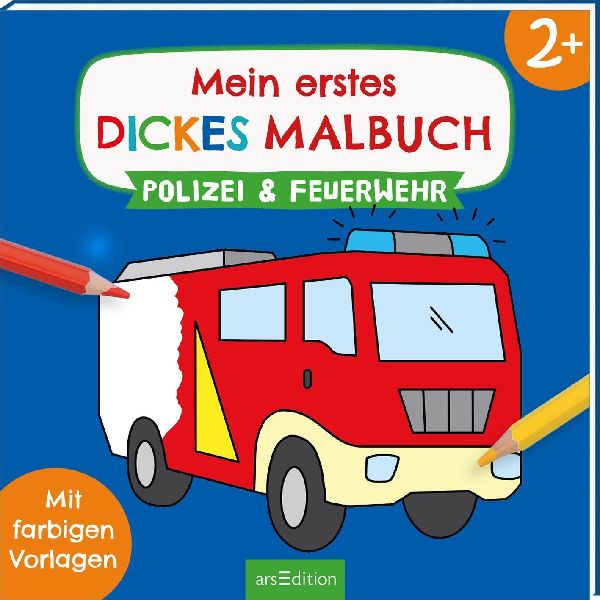 Mein erstes dickes Malbuch ab 2 - Polizei & Feuerwehr