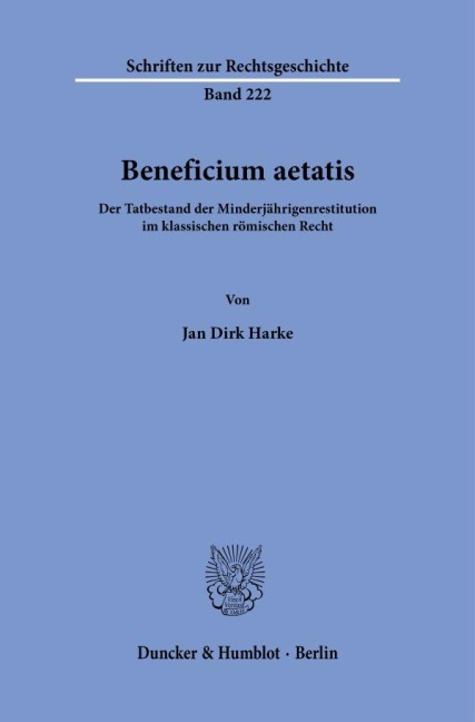 Beneficium aetatis.