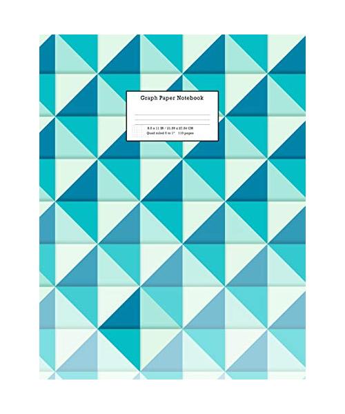 Graph Paper Notebook: Grid Paper Notebook 110 Sheets Large 8.5 x 11 Quad Ruled 5x5