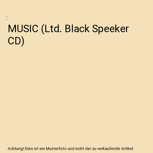 MUSIC (Ltd. Black Speeker CD)