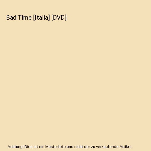 Bad Time [Italia] [DVD]