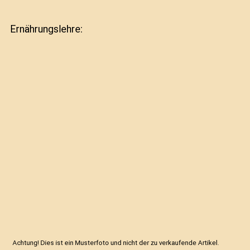 Ernährungslehre
