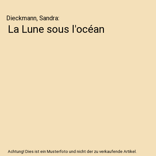 La Lune sous l'océan