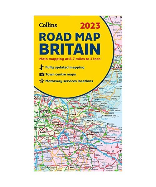 2023 Collins Road Map of Britain