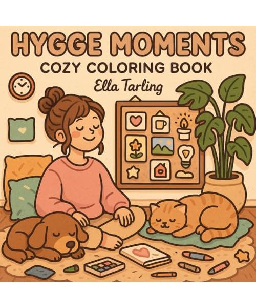 Hygge Moments – A Cozy Bold & Easy Coloring Book for Girls & Adults