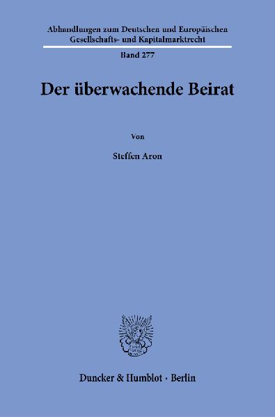 Der überwachende Beirat