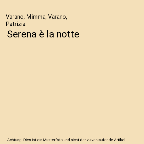 Serena è la notte