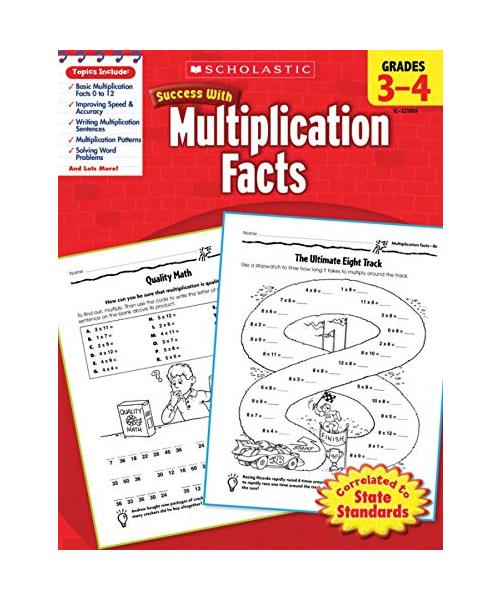 Scholastic Success with Multiplication Facts: Grades 3-4 Workbook