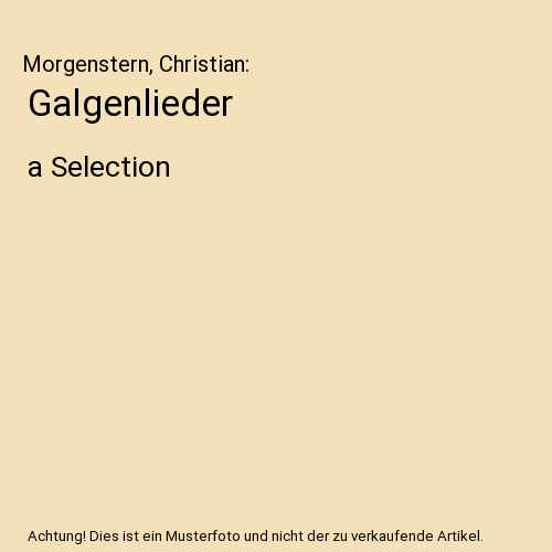 Galgenlieder