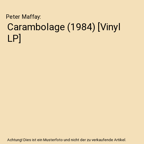 Carambolage (1984) [Vinyl LP]