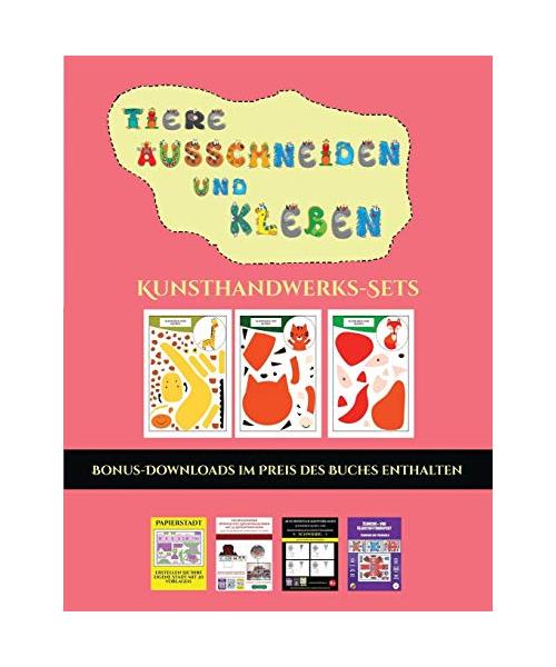 Kunsthandwerks-Sets (Tiere ausschneiden und kleben): Ein tolles Geschenk für Kinder, das viel Spaß macht.