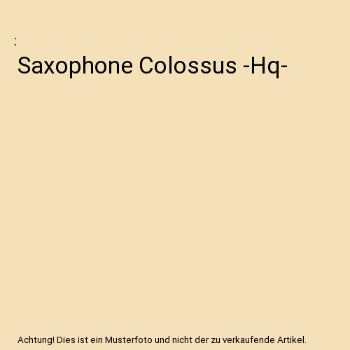 Saxophone Colossus -Hq-