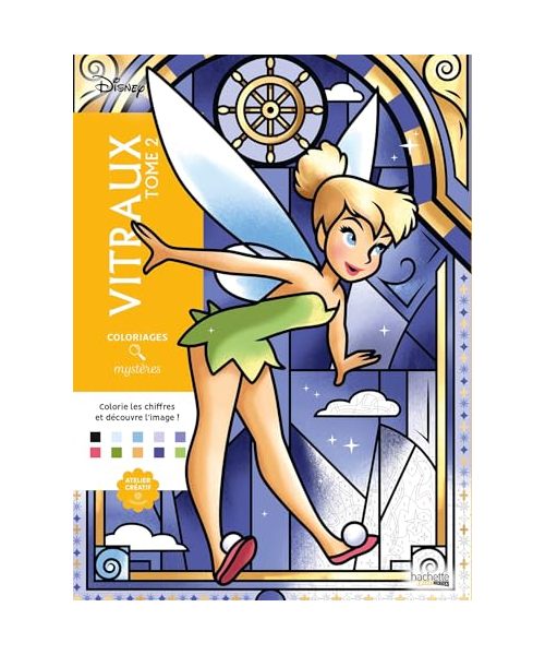 Coloriages mystères Disney - Vitraux Tome 2