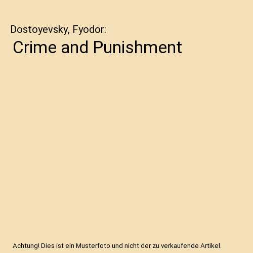 Crime and Punishment