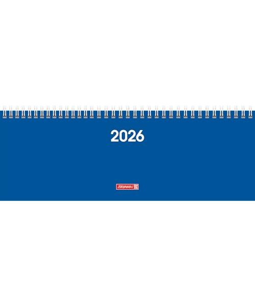 BRUNNEN 1077261036 | Querterminbuch Mod. 772 2026 | 297×105 mm, Karton, blau