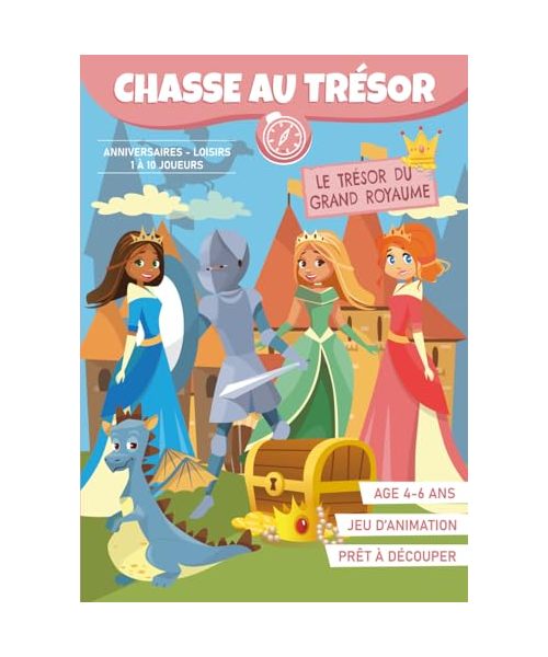 Chasse au Trésor des Princesses (4 à 6 ans)｜Livre-jeu Anniversaire et Loisirs Thème Princesse: Cahier d'Animation Magie Prêt à Jouer !