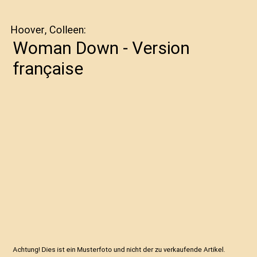 Woman Down - Version française