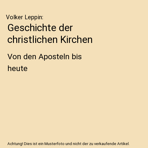 Geschichte der christlichen Kirchen