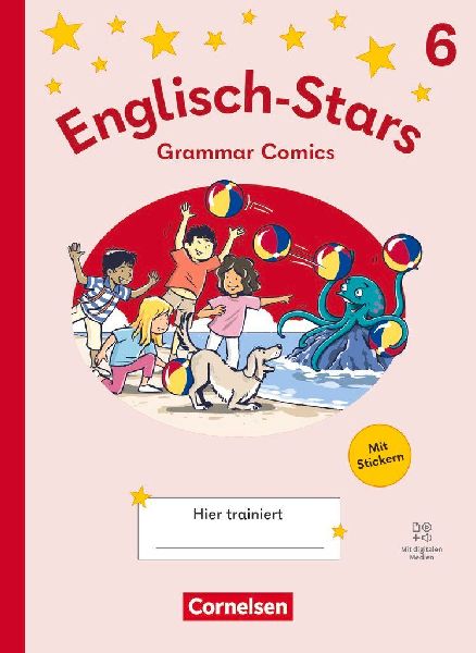 Englisch-Stars 6. Schuljahr - Allgemeine Ausgabe ab 2025 - Übungsheft Grammar Comics - Mit Lösungen und digitalen Medien