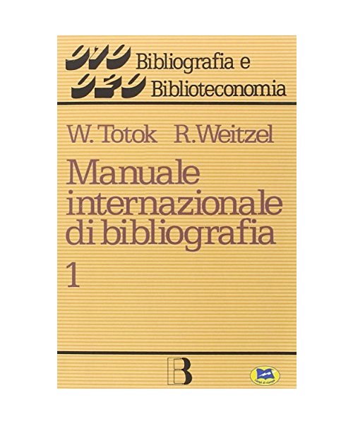 Manuale internazionale di bibliografia