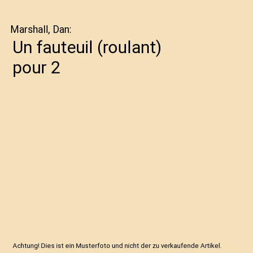 Un fauteuil (roulant) pour 2