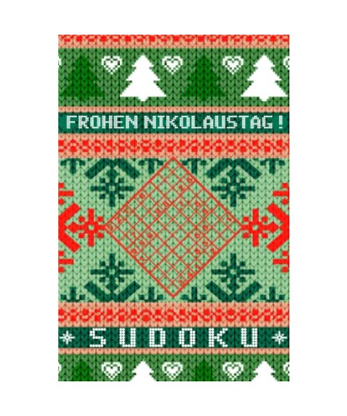 Nikolaus Sudoku: Mini Rätselbuch in A6 Format | Passt in den Stiefel | Kleines Nikolausgeschenk für Erwachsene | Tolle Kleinigkeit für Rätselfreunde
