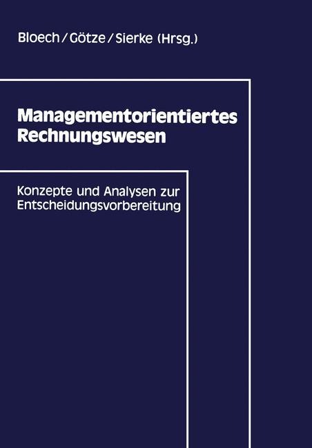 Managementorientiertes Rechnungswesen