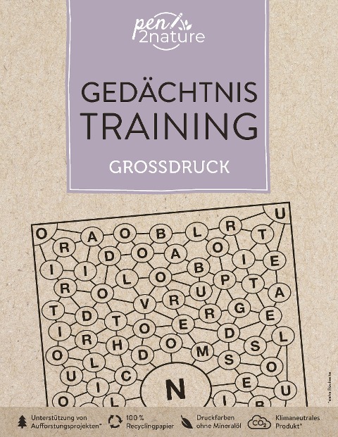 Gedächtnistraining Großdruck. Bunter Rätselmix in Großschrift