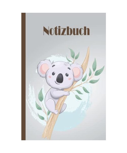 Koala Notizbuch: Koala Notizbuch, breites liniertes Notizbuch aus liniertem Papier für Schule, Studenten, Geschenk für Kinder, Jungen, Mädchen, Teenager, Koala-Notizbuch, Koala-Liebhaber