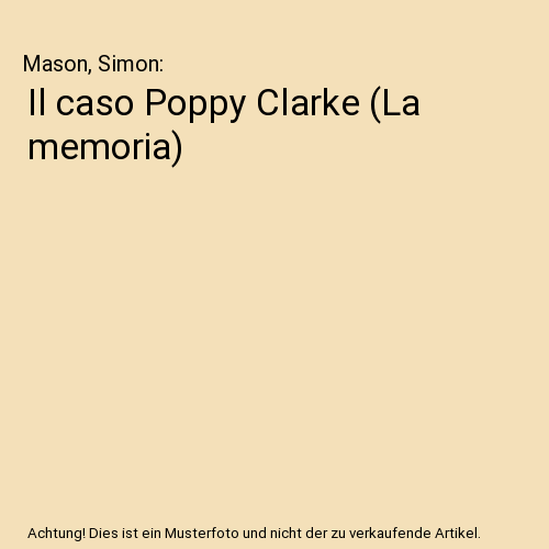 Il caso Poppy Clarke