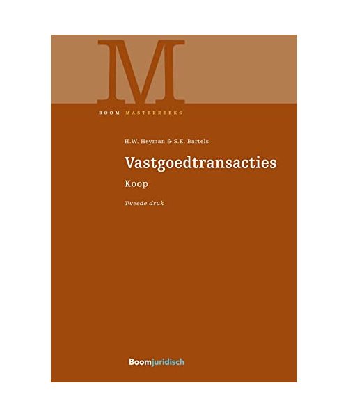 Vastgoedtransacties: Koop (Boom Masterreeks)
