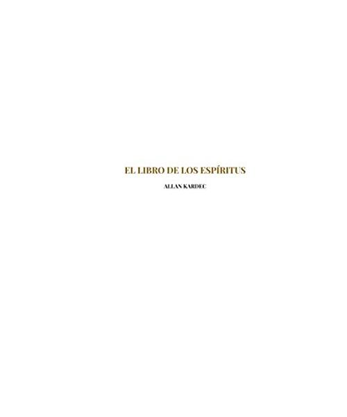 El Libro de los Espíritus