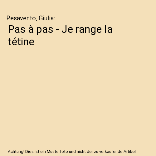 Pas à pas - Je range la tétine