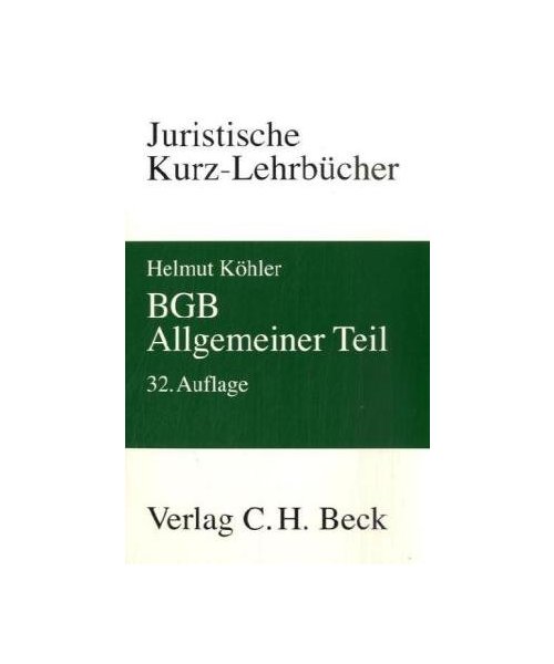 BGB Allgemeiner Teil