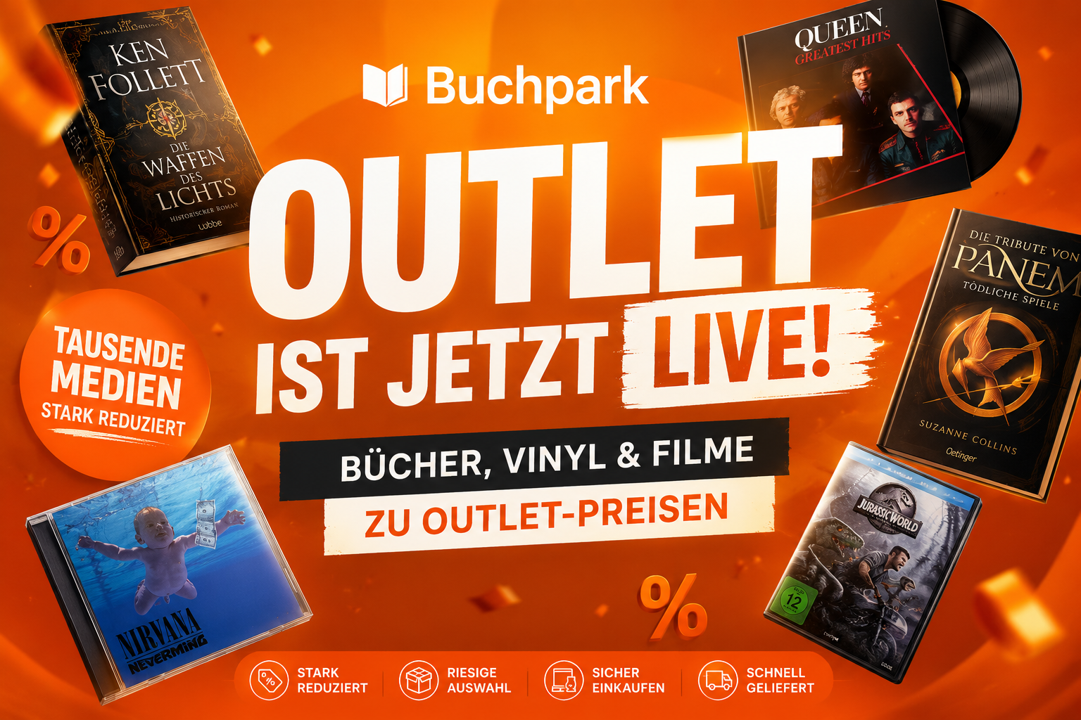 Der Buchpark Outlet ist jetzt live