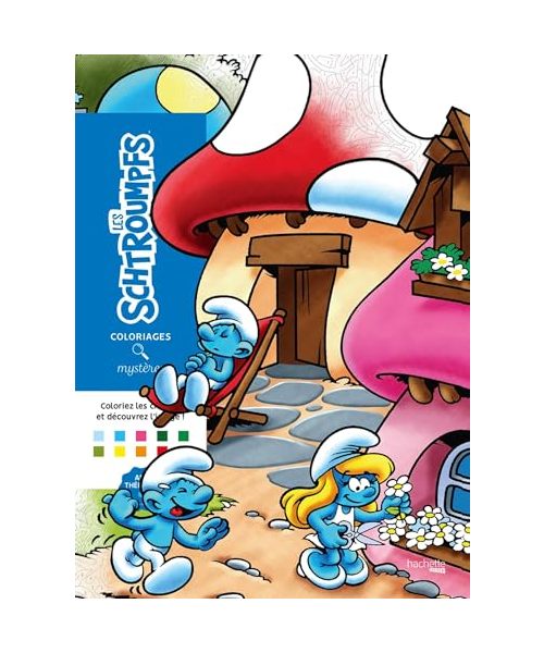Coloriages mystères - Schtroumpfs