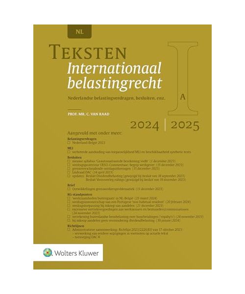 2024/2025 (Teksten Internationaal belastingrecht)