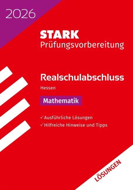 STARK Lösungen zu Mathematik - Realschulabschluss 2026 Hessen - Prüfungsvorbereitung (Abschlussprüfungen)