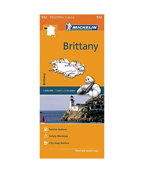 BRETAGNE 17512 CARTE MICHELIN KAART 2016