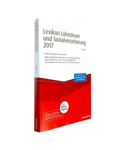 Lexikon Lohnsteuer und Sozialversicherung 2017 plus Onlinezugang